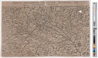Landkarte "Nova Descriptic Helvetiae Alsatiae Et Finitinarum Regionum"