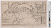 Landkarte "Charte des Genfer See und der angrenzenden Berge"