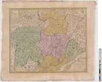 Landkarte "Rhaetia Foederata cum Confinus et Subditis suis Valle Telina, Comitatu Clavennensi et Bormiensi"