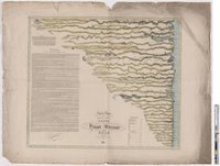 Landkarte "Strom Charte oder Vergleichende Uebersicht der Laenge der Haupt Ströme der Erde"