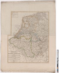 Landkarte "Interims-Charte von dem Königreich der Niederlande nebst dem Königl. Preussisch. Grossherzogthume Niederrhein"