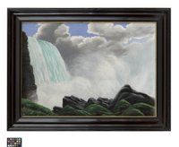 Pastellbild: Niagarafall