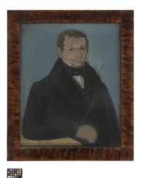 Pastellbild: Porträt des Weißgerbers Johann Adolph Müller aus Oschatz
