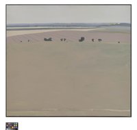 Acrylbild: Felder im Muldental