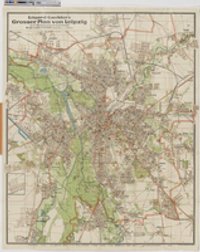 Eduard Gaeblers Grosser Plan von Leipzig mit Strassenverzeichnis
