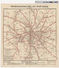 Verkehrsnummern-Plan von Groß-Leipzig und Vororte