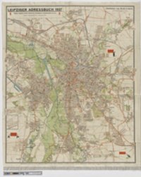 Stadtplan von Groß-Leipzig; Leipziger Adressbuch 1937