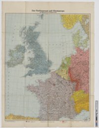 Der Nordseeraum und Westeuropa mit Westwall und Maginot-Linie