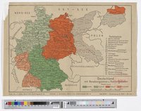 Deutschland mit Besatzungszonen u. Postleitgebieten