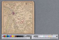 Karte zur Schlacht b. Leipzig am 16. Okt. 1813