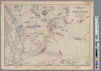 Plan der Schlacht bei Möckern am 16. October 1813 zwischen der Schlesischen Armee und dem 6. franz. Armee-Corps unter Marschall Marmont
