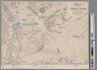 Plan der Schlacht bei Möckern am 16. October 1813, zwischen der Schlesischen Armee und dem 6. franz. Armee-Corps unter Marschall Marmont