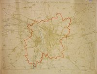 Topographische Karte von Leipzig und Umgebung im Maßstab 1:25000.