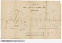 Parzellirungs-Plan der an der THAL - STRASSE gelegenen BAU - PLÄTZE des Johannis - Thales