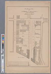 Parzellirungs-Plan des am Rossplatz und Bosen-Strasse gelegenen Grundstücks 'Schwarzes Ross'.