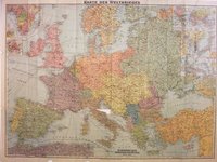 Karte des Weltkrieges, Europäischer Kriegsschauplatz