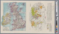 Politische Karte der Erde; Grossbritanien und Irland