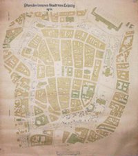 Plan der inneren Stadt von Leipzig 1934