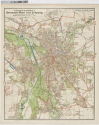 Eduard Gaeblers Grosser Plan von Leipzig mit Strassenverzeichnis