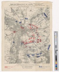 Karte der Völkerschlacht bei Leipzig