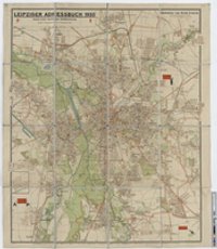 Stadtplan von Groß-Leipzig; Leipziger Adressbuch 1938