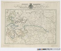 Atlas zur Geschichte und Landeskunde von Sachsen. Postkarte von dem Königreiche Sachsen, 1825 H 16
