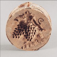 Marzipanform mit Weintrauben