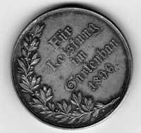 Leistungsmedaille des Gartenbau-Vereins für die Grafschaft Wernigerode 1896 in Silber
