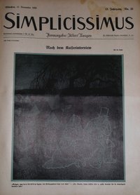 Zeitschrift "Simplicissimus", 13. Jahrgang, Oktober 1908-März 1909