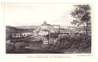 Ballenstedt: Schloss und Stadt, 1839 (aus: "Thüringen und der Harz")