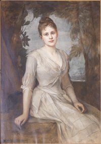 Porträt der Marie Guilleaume (1871-1944) von Friedrich August von Kaulbach, 1890