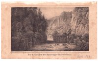 Bodetal: Teufelsbrücke und Bodekessel, 1839 (aus: "Thüringen und der Harz")