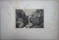 Bodetal: Bodekessel mit Teufelsbrücke, 1838 (aus: Schroeder "Der Harz" N. F.)