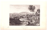 Clausthal: Stadt und Umgebung von Südwesten, 1838 (aus: Wigand "Wanderung durch den Harz")