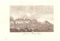 Brocken: Brockenhaus von Nordwesten, nach 1800