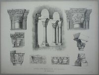 Gernrode: Baudetails der Stiftskirche Gernrode, 1841 (aus: Brockhaus "Baukunst des Mittelalters")