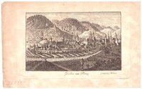 Goslar: Stadt von Nordwesten, vor 1819 (Wiederhold: Stammbuchblatt)