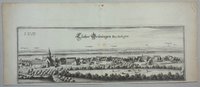 Gröningen: Kloster und Dorf von Osten, 1654 (aus: Merian "Braunschweig")