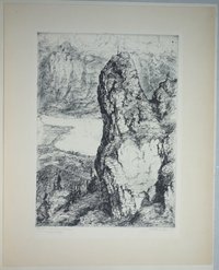 Schweizer Alpen: Roriwanghorn mit dem Brienzer See, von Christian Hallbauer, 1924