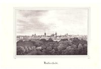 Halberstadt: Stadt vom Bullerberg, 1838 (aus: Pietzsch "Borussia")