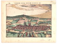 Halberstadt: Stadt von Süden, 1616 (aus: Bertius)