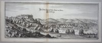 Herzberg am Harz: Schloss und Stadt von Süden, 1564 (aus: Merian "Braunschweig")