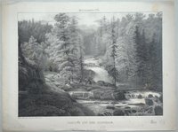 Ilsetal: Ilsefall, 1828 (aus: Schenk "Zwanzig Harz-Gegenden")