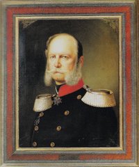 Porträt des preußischen Königs Wilhelm I., von W. Schröder, vor 1870
