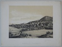 Wernigerode: Stadt und Schloß von Nordwesten, um 1850