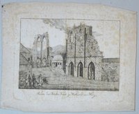 Walkenried: Ruinen der Klosterkirche von Nordwesten, 1820