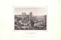 Gernrode: Stubenberg von Nordosten, um 1855 (aus: Brückner "Harz-Album")