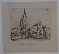Holzmarkt Halberstadt, von Breton, 4. August 1868