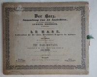 Harz: Umschlag für das Ansichtenwerk "Der Harz in Originalansichten", Darmstadt bei Lange, 1854