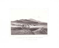 Elbingerode: Stadt mit der Aussicht auf den Brocken, 1854 (aus: Lange "Der Harz")